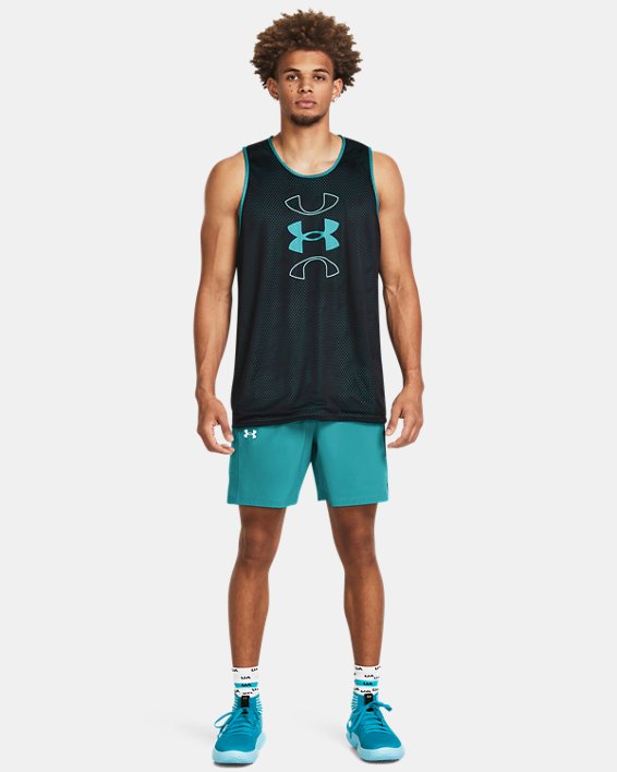 Men's UA Zone Woven Shorts in Blue image number 2
